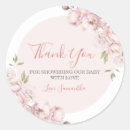 Search for thankyou stickers Baby shower thank you
