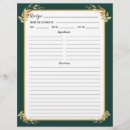 Search for green binders Cookbook