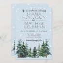 Search for evergreen wedding invitations Snow