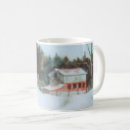 Search for old red barn mugs Watercolor