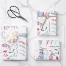 Search for woodland animal christmas wrapping paper Modern