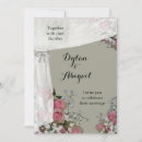 Search for sage green and blush pink wedding invitations Botanical