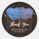 Search for purple blue wedding stickers Hydrangea