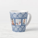 Search for blue denim mugs Blue and white