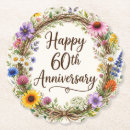 Search for 60th anniversary coasters Vow renewal