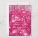 Search for hot pink sweet 16 invitations Elegant