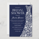 Search for white dress bridal shower invitations Diamond