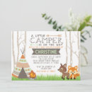 Search for teepee baby shower invitations Woodland