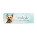 Search for yorkshire terrier return address labels Puppy