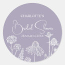 Search for lilac floral stickers Wildflowers