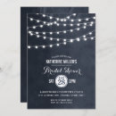 Search for backyard bridal shower invitations String lights