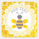 Search for yellow honeycomb stickers Honeybee
