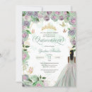 Search for black dress quinceanera invitations Elegant