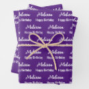 Search for royal purple wrapping paper Elegant