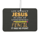 Search for religious car air fresheners Jesus