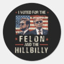 Search for hillbilly stickers Political