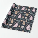 Search for gothic christmas wrapping paper Black