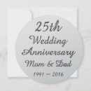 Search for 25th silver wedding anniversary cards Parents