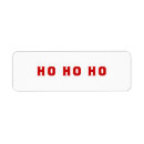 Search for ho ho ho return address labels Santa