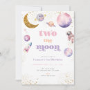 Search for two the moon birthday invitations Girl