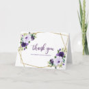 Search for purple bridal thank you cards Watercolor
