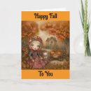 Search for happy fall cards Girl