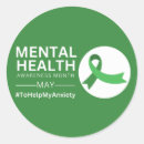 Search for mental health stickers Green
