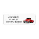Search for pickup truck return address labels Retro