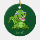Search for green dinosaur christmas tree decorations T rex