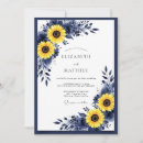 Search for navy and yellow wedding invitations Botanical