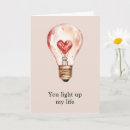 Search for light bulbs cards Red