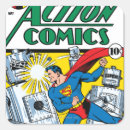 Search for action comics stickers Man of steel