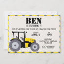 Search for construction zone birthday invitations Party