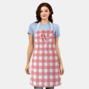 Search for pink gingham aprons Rustic