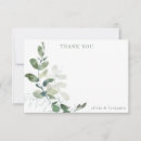 Search for eucalyptus wedding thank you cards Minimalist