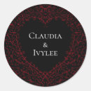 Search for red heart wedding stickers Black