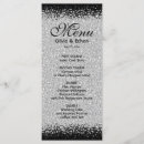 Search for black and silver wedding menus Elegant