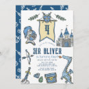 Search for boy castle birthday invitations Mediaeval