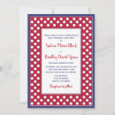 Search for red white and blue wedding invitations Navy