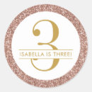 Search for 3 years old birthday stickers Pink