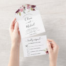 Search for burgundy flowers wedding invitations Botanical