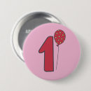 Search for 1st birthday badges Red