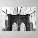 Search for black white bridge posters Brooklyn
