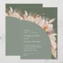 Search for pampas grass wedding invitations Sage green