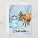 Search for farm christmas invitations Cow