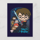 Search for harry potter cartoon postcards Cute wizard
