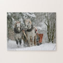 Search for horse and sleigh puzzles Winter