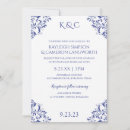 Search for blue damask wedding invitations Luxury