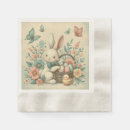 Search for vintage easter bunny napkins Floral