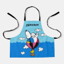 Search for hot air balloon aprons Snoopy